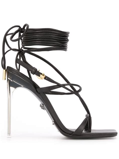 versace lace up sandals|versace sandals farfetch.